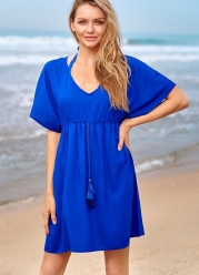 

	Платье пляжное синее LEROS
	
 Платье пляжное  Флоранж