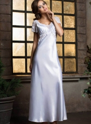 

	Белая длинная сорочка Пуатье
	
 Домашняя одежда на каждый день Флоранж