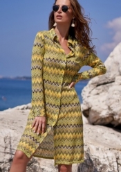 

	Рубашка на пуговицах желтая Missoni
	
 Missoni желтые платья пляжные Флоранж