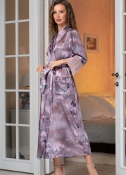 

	Шелковый длинный халат Aurora
	
 Домашняя одежда на каждый день Флоранж