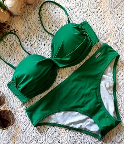 Зеленый купальник INAMORATA